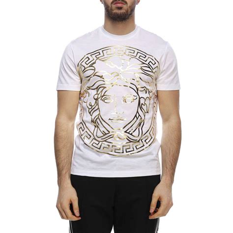 versus versace white shirt|Versace t shirt men price.